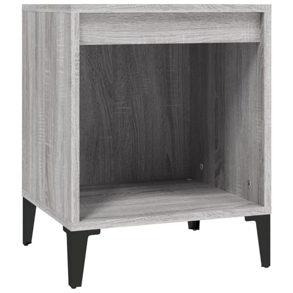 vidaXL Bedside Cabinet Grey Sonoma 40x35x50 cm