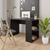 vidaXL Desk Black 110x60x73 cm Engineered Wood