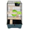 vidaXL Hamster Cage Grey 58x32x54 cm Polypropylene and Metal
