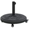 vidaXL Parasol Base Black Ø38-48 mm PE and concrete and iron