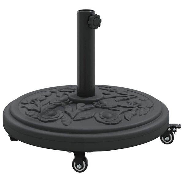 vidaXL Parasol Base Black Ø38-48 mm PE and concrete and iron