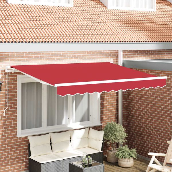 vidaXL Awning Replacement Fabric Red 330 x 245 cm Polyester