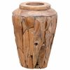 vidaXL Decoration Vase 40x60 cm Solid Teak Wood