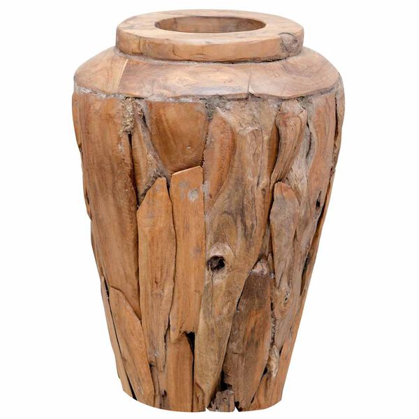 vidaXL Decoration Vase 40x60 cm Solid Teak Wood