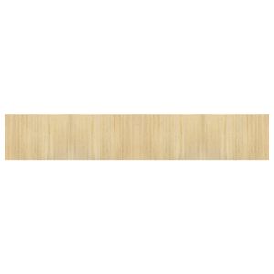 vidaXL Rug Rectangular Light Nature 70x400 cm Bamboo