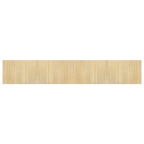 vidaXL Rug Rectangular Light Nature 70x400 cm Bamboo