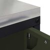 vidaXL Kitchen Storage with Shelf Olive Green 90 x 50 x 53 cm Steel