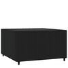 vidaXL Square Garden Coffee Table Black 50x50x30 cm Poly Rattan