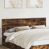 vidaXL Headboard Smoked Oak 200 cm Engineered wood