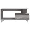 vidaXL Coffee Table Grey Sonoma 90x49x45 cm Engineered Wood