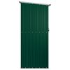 vidaXL Garden Shed Green 180.5x97x209.5 cm Galvanised Steel