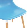 vidaXL Dining Chairs 2 pcs Blue Plastic