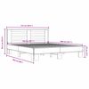 vidaXL Bed Frame without Mattress Brown Oak 150x200 cm King Size