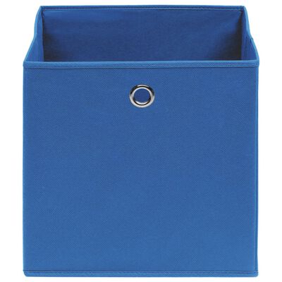 vidaXL Storage Boxes 10 pcs Blue 32x32x32 cm Fabric