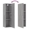 vidaXL Wall-mounted TV Cabinets 2 pcs Grey Sonoma 30.5x30x110 cm