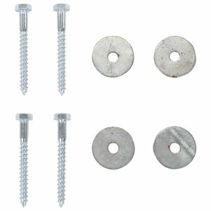 vidaXL Earth anchor 6 pcs Silver &Oslash;10 x 60 cm Galvanized Metal