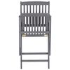 vidaXL Folding Outdoor Chairs 6 pcs Solid Acacia Wood