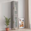 vidaXL Hanging Wall Cabinet Grey Sonoma 34.5x34x90 cm
