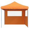 vidaXL Party Tent Folding Orange 292 x 292 x 315 cm Oxford Fabric