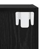 vidaXL Wall Cabinet 2 pcs Black Oak 37 x 37 x 37 cm Engineered Wood