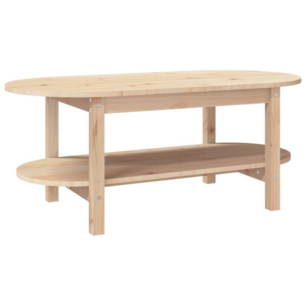 vidaXL Coffee Table 110x55x45 cm Solid Wood Pine
