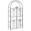 vidaXL Garden Arch Plain Black 115 x 37 x 226 cm