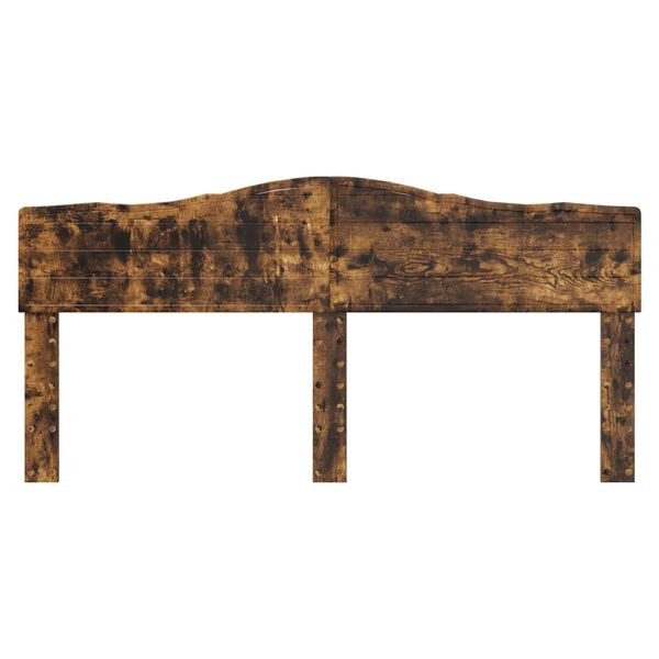 vidaXL Headboard Smoked Oak 200 cm Engineered wood