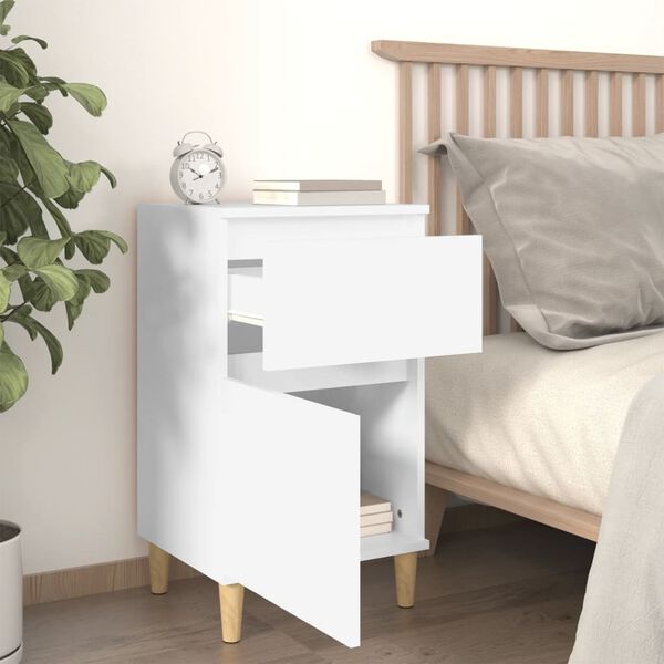 vidaXL Bedside Cabinets 2 pcs White 40x35x70 cm