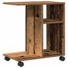 vidaXL Side Table with Shelf Old wood 50 x 30 x 55 cm Engineered Wood