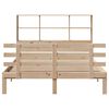 vidaXL Bookcase Bed without Mattress 140x190cm Solid Wood Pine