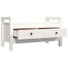 vidaXL Hall Bench White 80x40x43 cm Solid Wood Pine