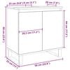 vidaXL Bathroom Cabinet Old Wood 58x33x60 cm Engineered Wood
