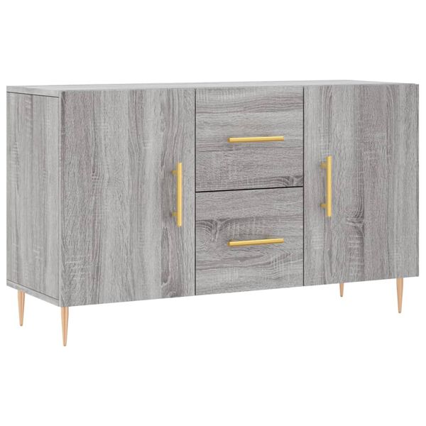 vidaXL Sideboard Grey Sonoma 100x36x60 cm Engineered Wood