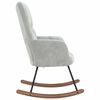 vidaXL Rocking Chair Light Grey 78 x 61 x 98 cm Velvet
