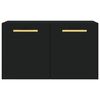 vidaXL Wall Cabinet Black 60x36.5x35 cm Engineered Wood