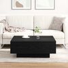 vidaXL Coffee Table Black Oak 80 x 80 x 31 cm