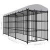 vidaXL Outdoor Dog Kennel with Roof 450x150x210 cm