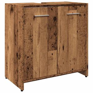 vidaXL Bathroom Sink Cabinet Old Wood 60x33x60 cm Engineered Wood