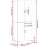 vidaXL Highboard White 69.5x34x180 cm Engineered Wood