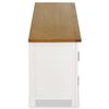 vidaXL TV Cabinet 120x35x48 cm Solid Oak Wood
