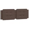 vidaXL Bed Frame without Mattress "Zadar" Brown 160x200 cm Faux Leather