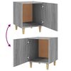 vidaXL Bedside Cabinets 2 pcs Grey Sonoma Engineered Wood