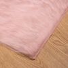 vidaXL Faux Sheepskin Rug Tafalla Pink 160 x 160 cm Polyester