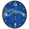 vidaXL Wall Clock with Luminous Scales and Pointers Blue Ø30 cm