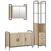 vidaXL Bathroom Cabinet Set 3 pcs Sonoma Oak 40 x 36 x 200.5 cm