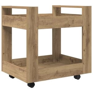 vidaXL Desk Trolley Artisan Oak 60 x 45 x 60 cm Engineered Wood