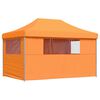 vidaXL Party Tent Folding Orange 292 x 440 x 315 cm Oxford Fabric
