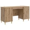 vidaXL Desk Artisan Oak Engineered Wood 142.5 x 50 x 75 cm