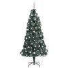 vidaXL Artificial Pre-lit Christmas Tree with Ball Set Green 240 cm