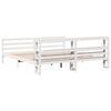 vidaXL Bed Frame without Mattress White 180x200 cm Super King Solid Wood Pine